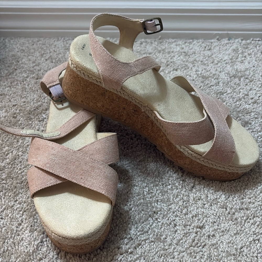 Strappy Toms Wedges